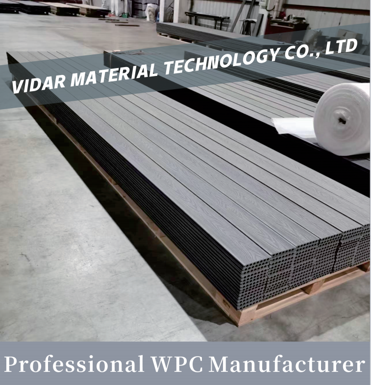 Темно-серый элегантный настил из ДПК