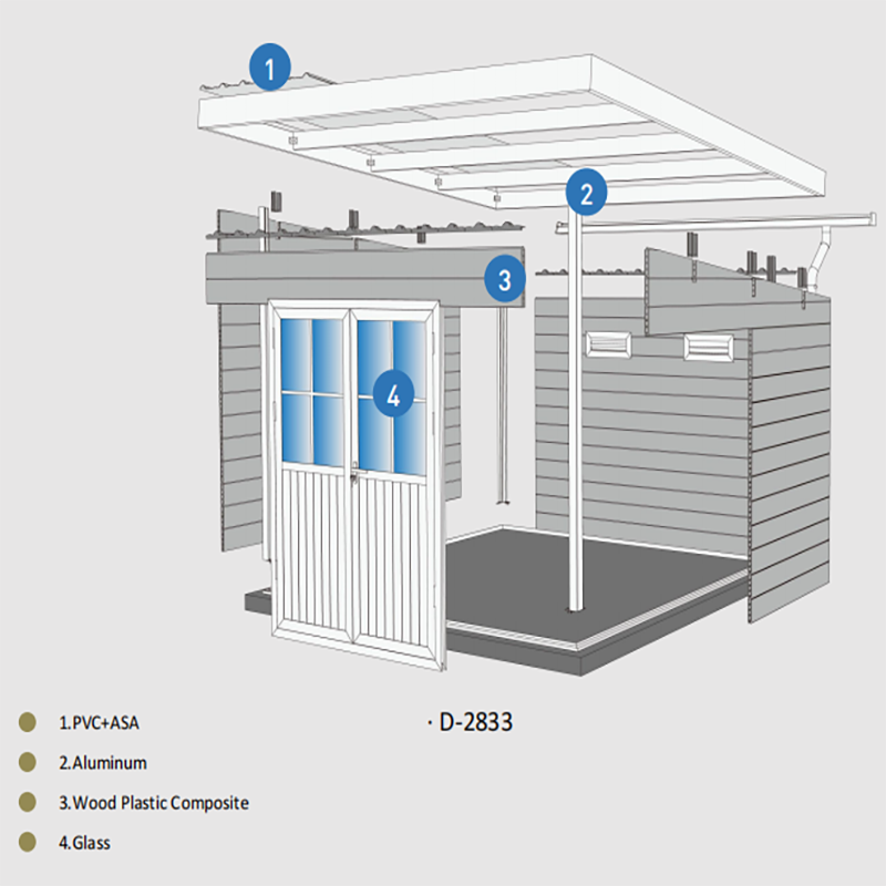 садовый сарай из ДПК