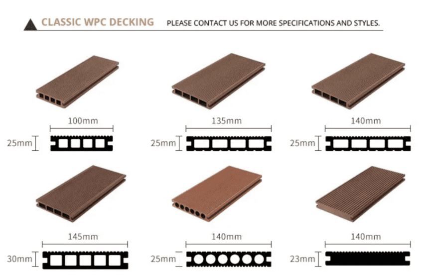 Настил из ДПК с древесным углем и 3D тиснением