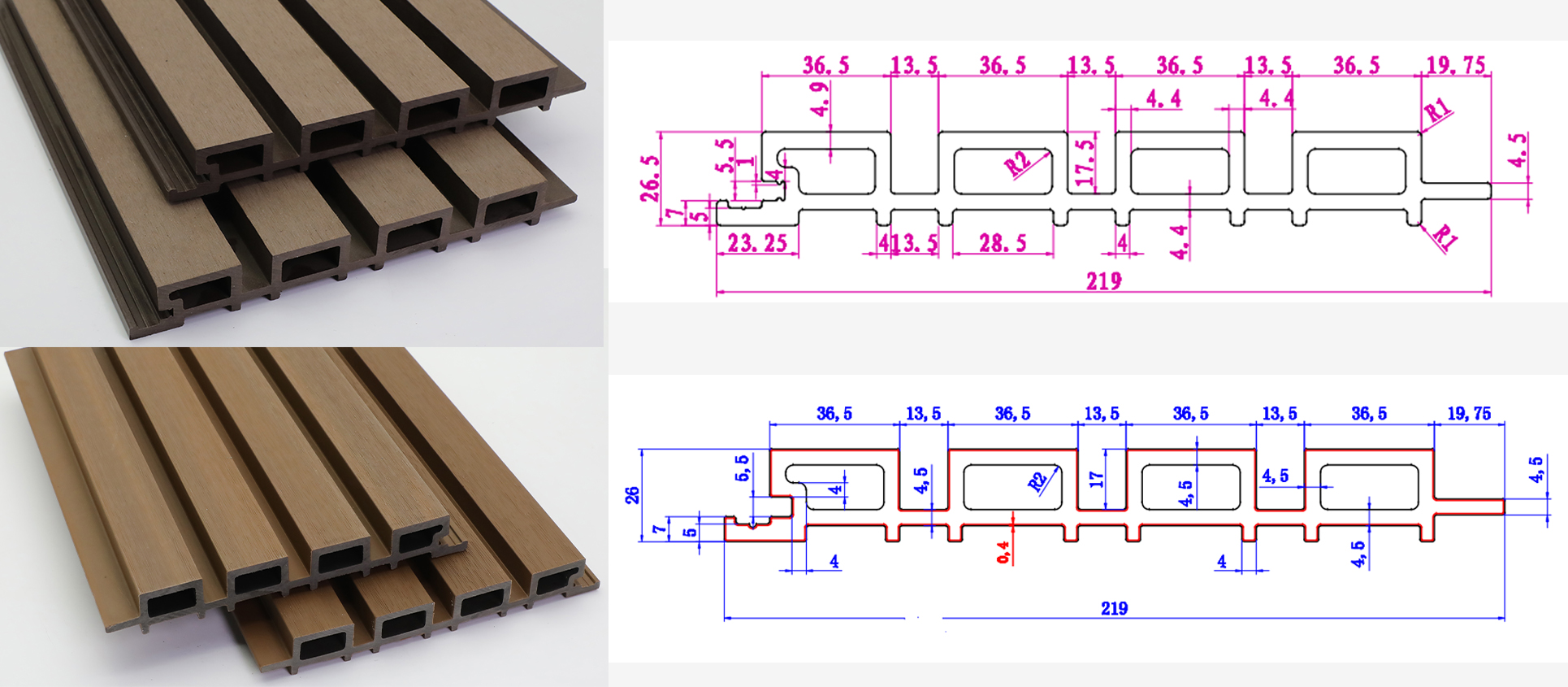 Панели наружных стен 219*26