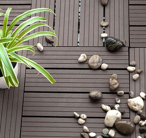 Наружная взаимосвязанная плитка из ДПК своими руками.